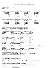 The first written 45-minute term test English 8 (Bản đẹp)